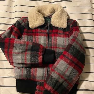 Flannel Bomber Jacket